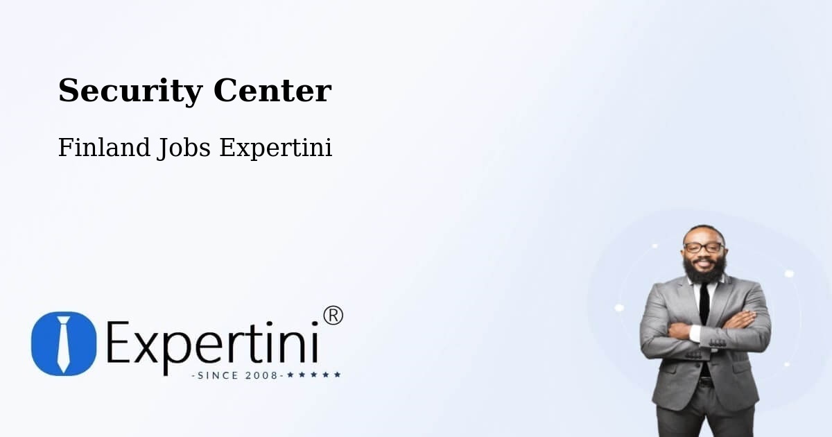 Security Center - Finland Jobs Expertini